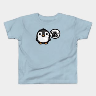 Chonky Penguin - Chill Bro Kids T-Shirt